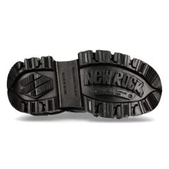 Chaussures Plateformes New Rock Tank En Cuir Noir -Magasin De Mode chaussures plateformes new rock tank en cuir noir 5