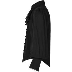 Chemise à Jabot 'Lovecraft' Noire Avec Manches... -Magasin De Mode chemise a jabot lovecraft noire avec manches bouffantes 10