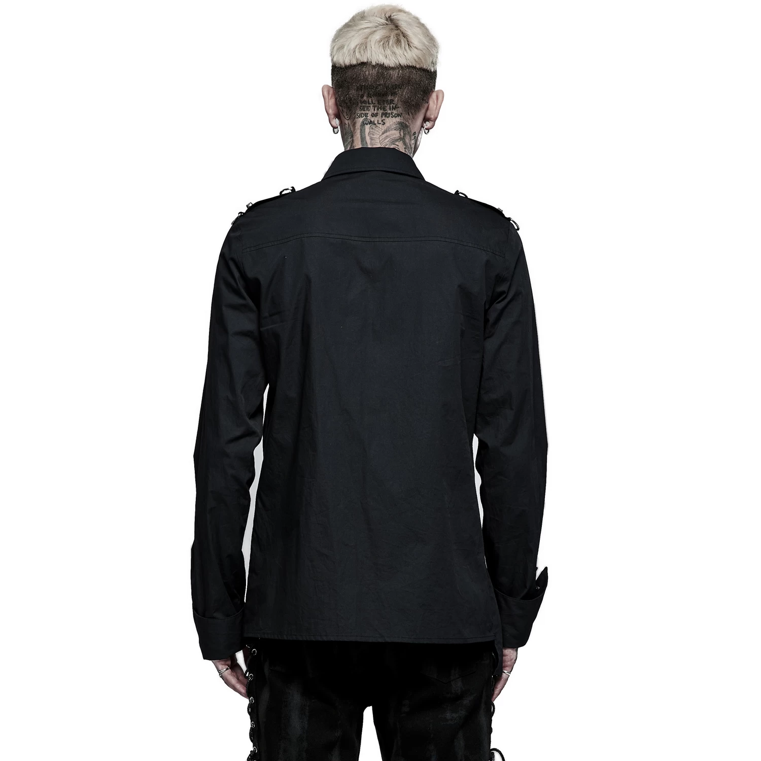 Chemise Asymétrique 'Dobraa' Noire 5 Chemise Asymétrique 'Dobraa' Noire – Image 3