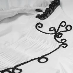 Chemise 'Coffin' En Mousseline Blanche 29 Chemise 'Coffin' En Mousseline Blanche -Magasin De Mode chemise coffin en mousseline blanche 11