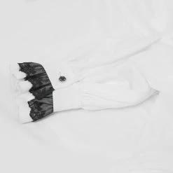 Chemise 'Coffin' En Mousseline Blanche 30 Chemise 'Coffin' En Mousseline Blanche -Magasin De Mode chemise coffin en mousseline blanche 12