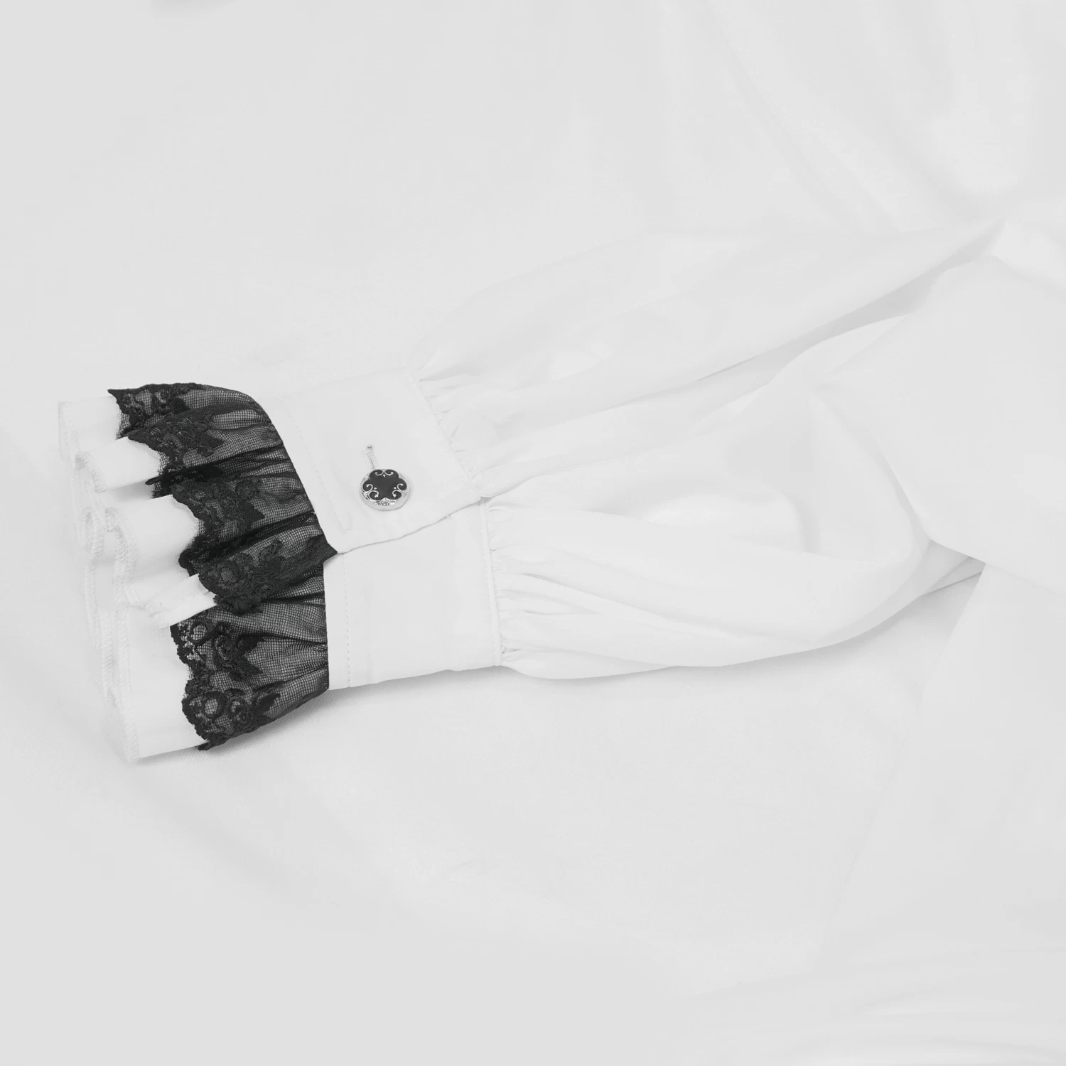 Chemise 'Coffin' En Mousseline Blanche 15 Chemise 'Coffin' En Mousseline Blanche – Image 13