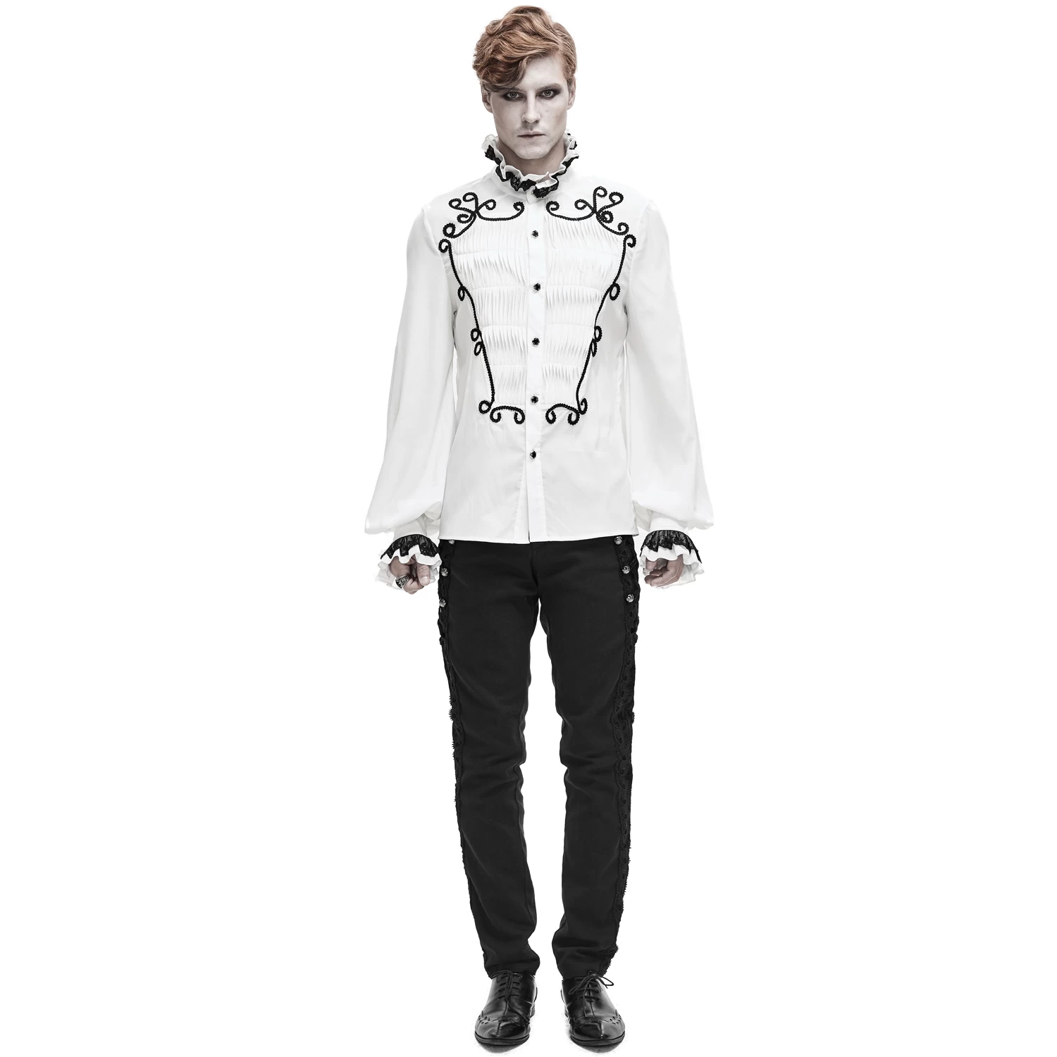 Chemise 'Coffin' En Mousseline Blanche 7 Chemise 'Coffin' En Mousseline Blanche – Image 5