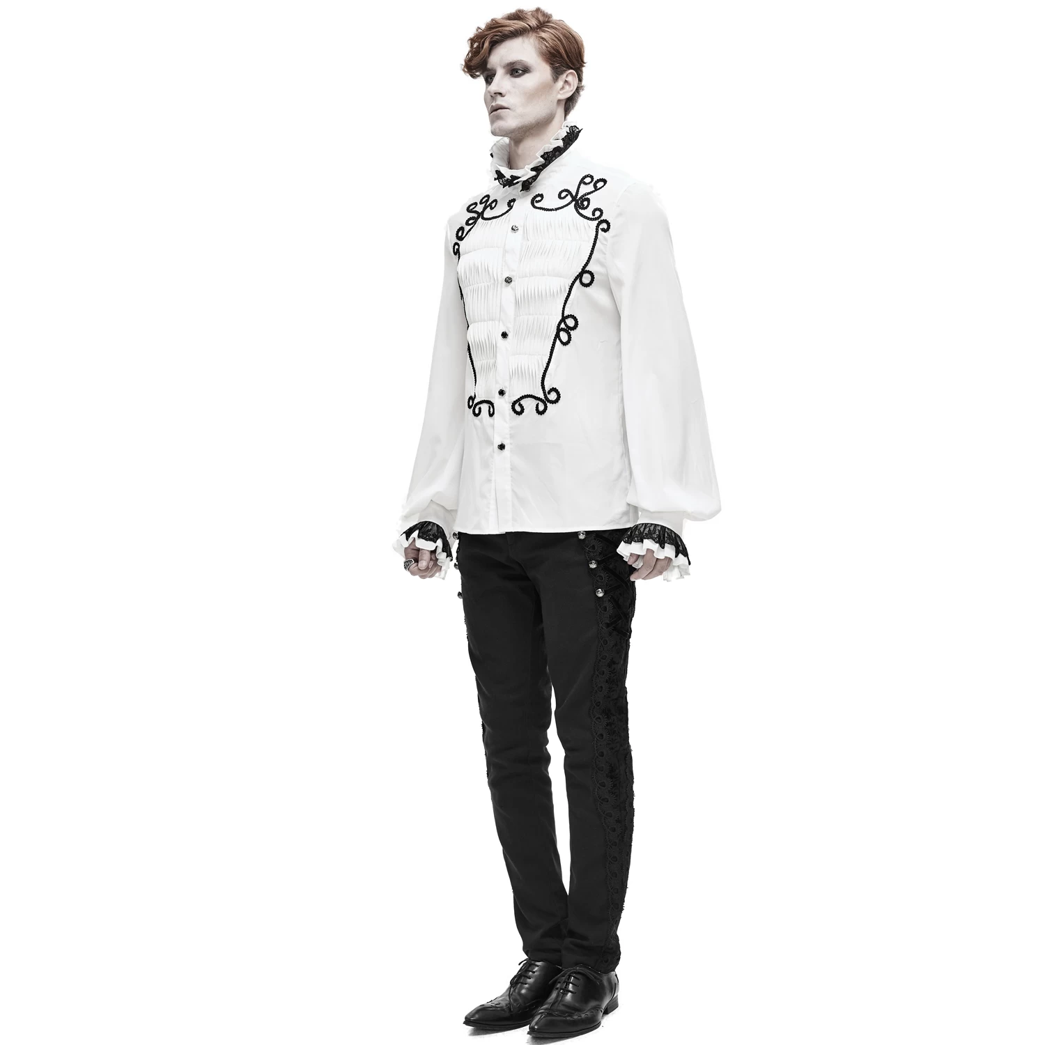 Chemise 'Coffin' En Mousseline Blanche 9 Chemise 'Coffin' En Mousseline Blanche – Image 7