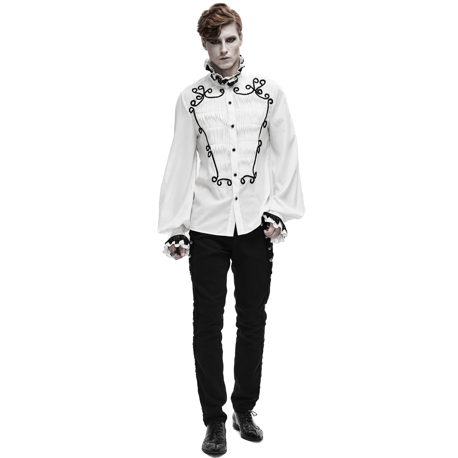 Chemise 'Coffin' En Mousseline Blanche 10 Chemise 'Coffin' En Mousseline Blanche – Image 8