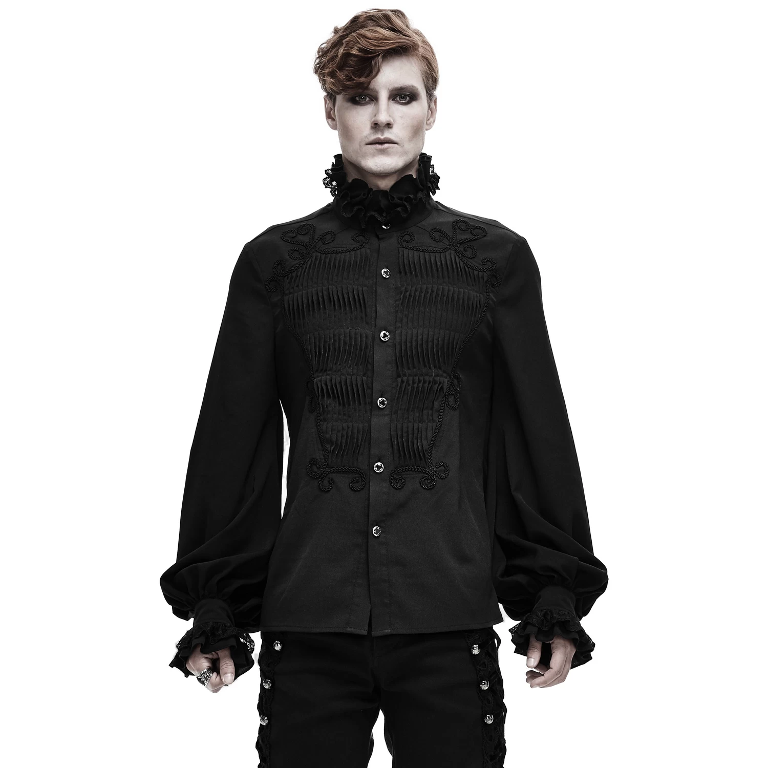 Chemise 'Coffin' En Mousseline Noire 4 Chemise 'Coffin' En Mousseline Noire â Image 2