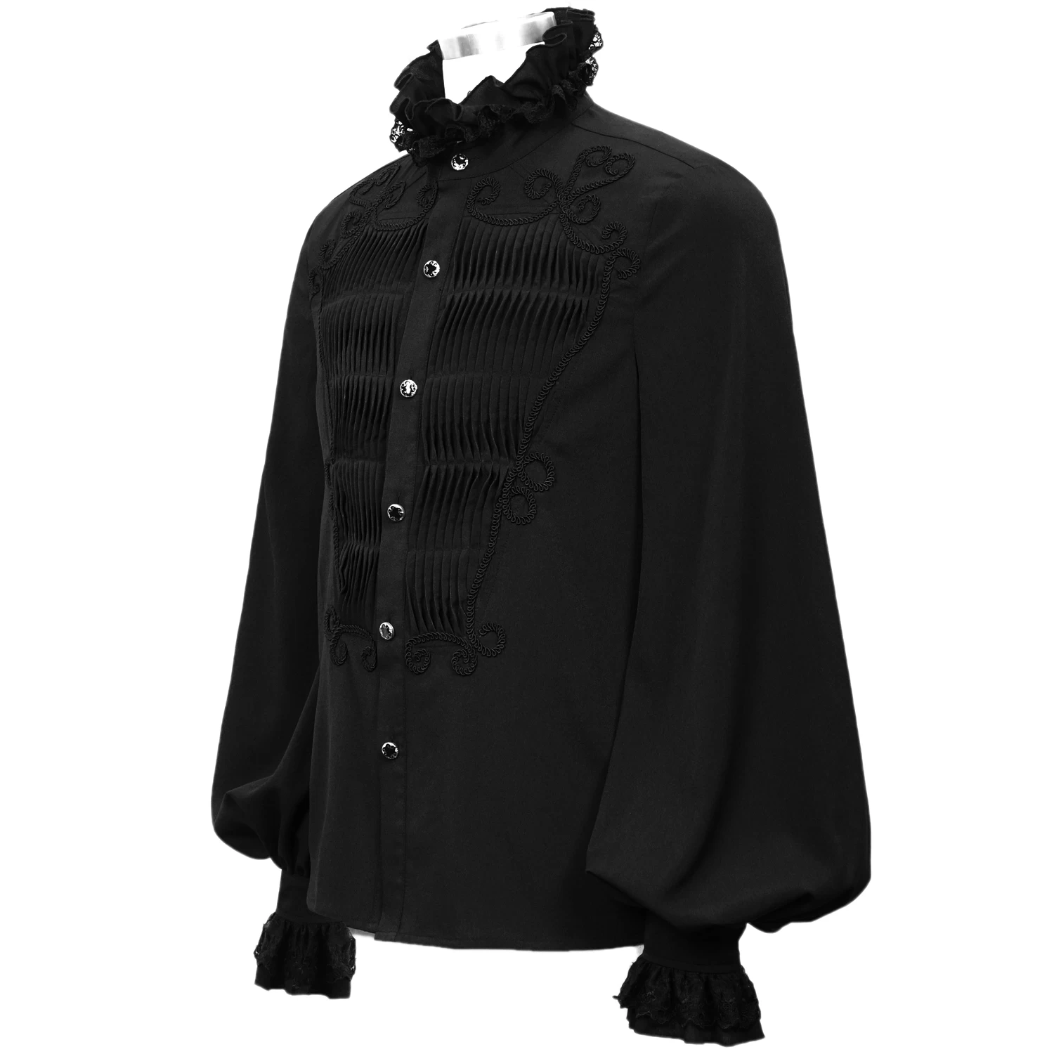 Chemise 'Coffin' En Mousseline Noire 15 Chemise 'Coffin' En Mousseline Noire â Image 13