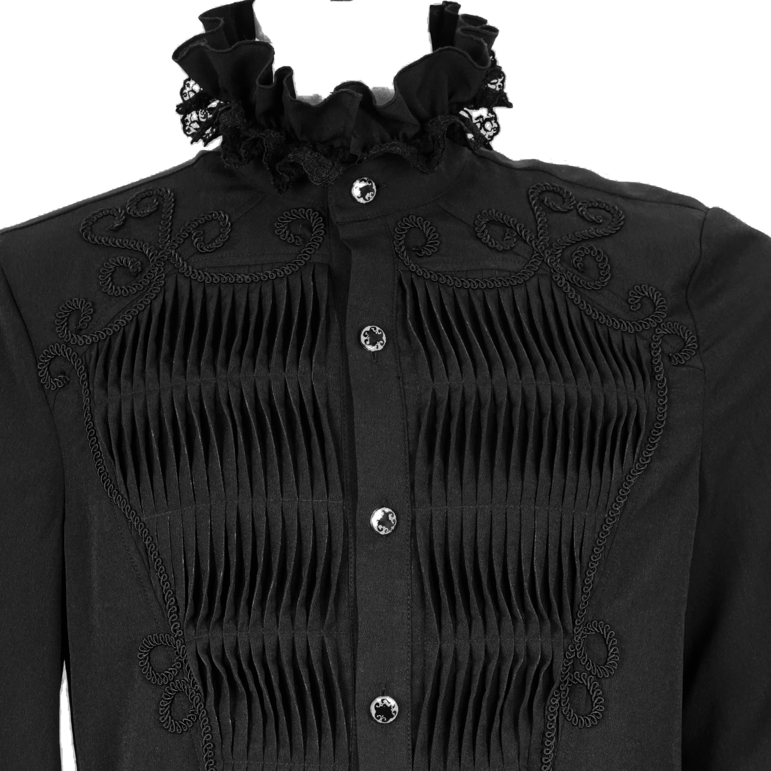 Chemise 'Coffin' En Mousseline Noire 16 Chemise 'Coffin' En Mousseline Noire â Image 14