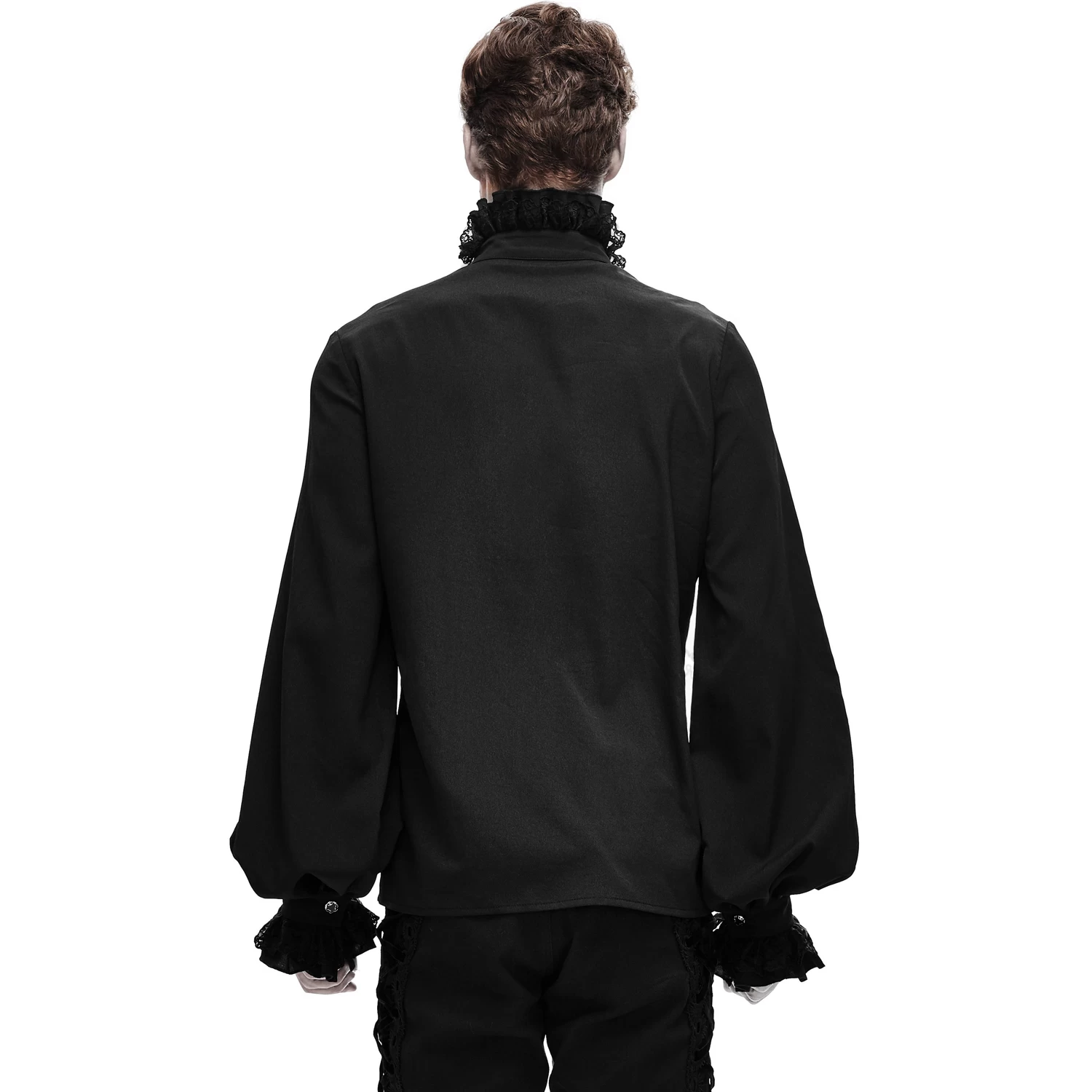 Chemise 'Coffin' En Mousseline Noire 5 Chemise 'Coffin' En Mousseline Noire â Image 3