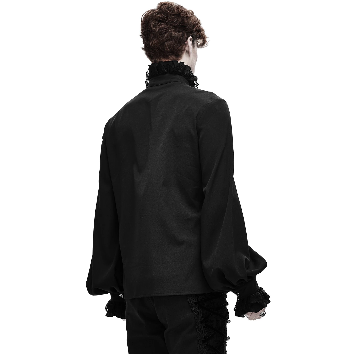 Chemise 'Coffin' En Mousseline Noire 6 Chemise 'Coffin' En Mousseline Noire â Image 4