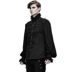 Chemise 'Coffin' En Mousseline Noire 26 Chemise 'Coffin' En Mousseline Noire -Magasin De Mode chemise coffin en mousseline noire 4