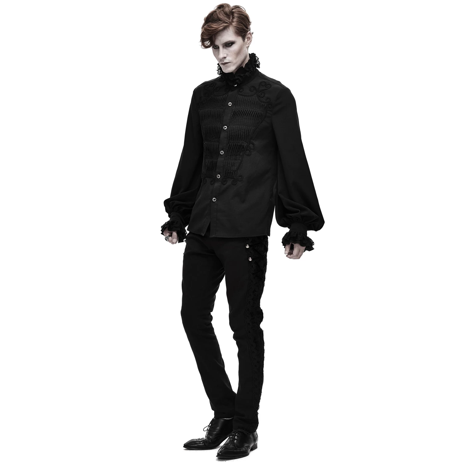 Chemise 'Coffin' En Mousseline Noire 8 Chemise 'Coffin' En Mousseline Noire â Image 6