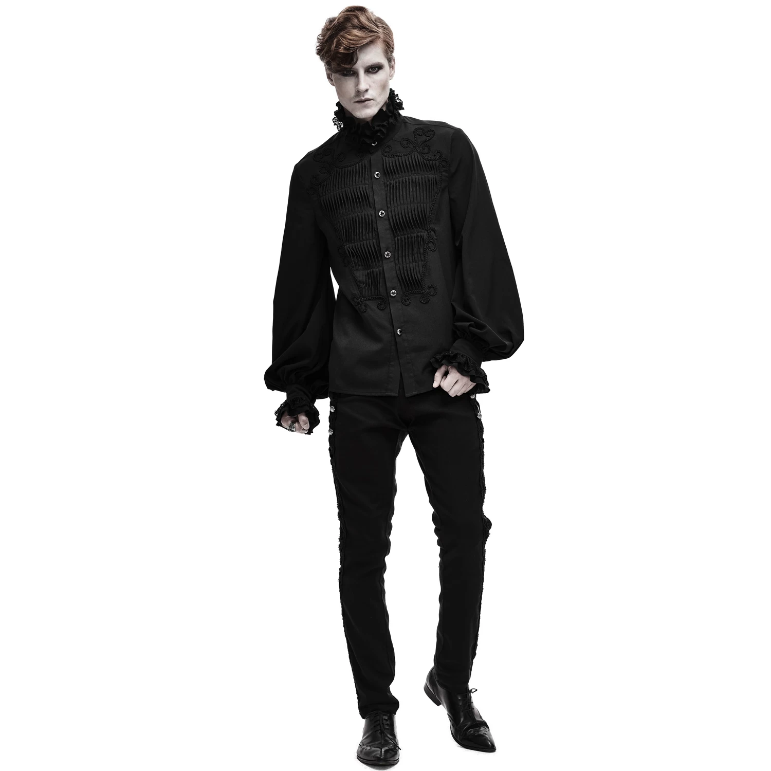 Chemise 'Coffin' En Mousseline Noire 9 Chemise 'Coffin' En Mousseline Noire â Image 7