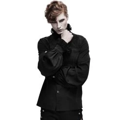 Chemise 'Coffin' En Mousseline Noire 29 Chemise 'Coffin' En Mousseline Noire -Magasin De Mode chemise coffin en mousseline noire 7