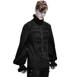 Chemise 'Coffin' En Mousseline Noire 31 Chemise 'Coffin' En Mousseline Noire -Magasin De Mode chemise coffin en mousseline noire 9
