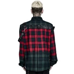 Chemise 'Color Plaid' En Tartan Rouge Et Vert 22 Chemise 'Color Plaid' En Tartan Rouge Et Vert -Magasin De Mode chemise color plaid en tartan rouge et vert 2