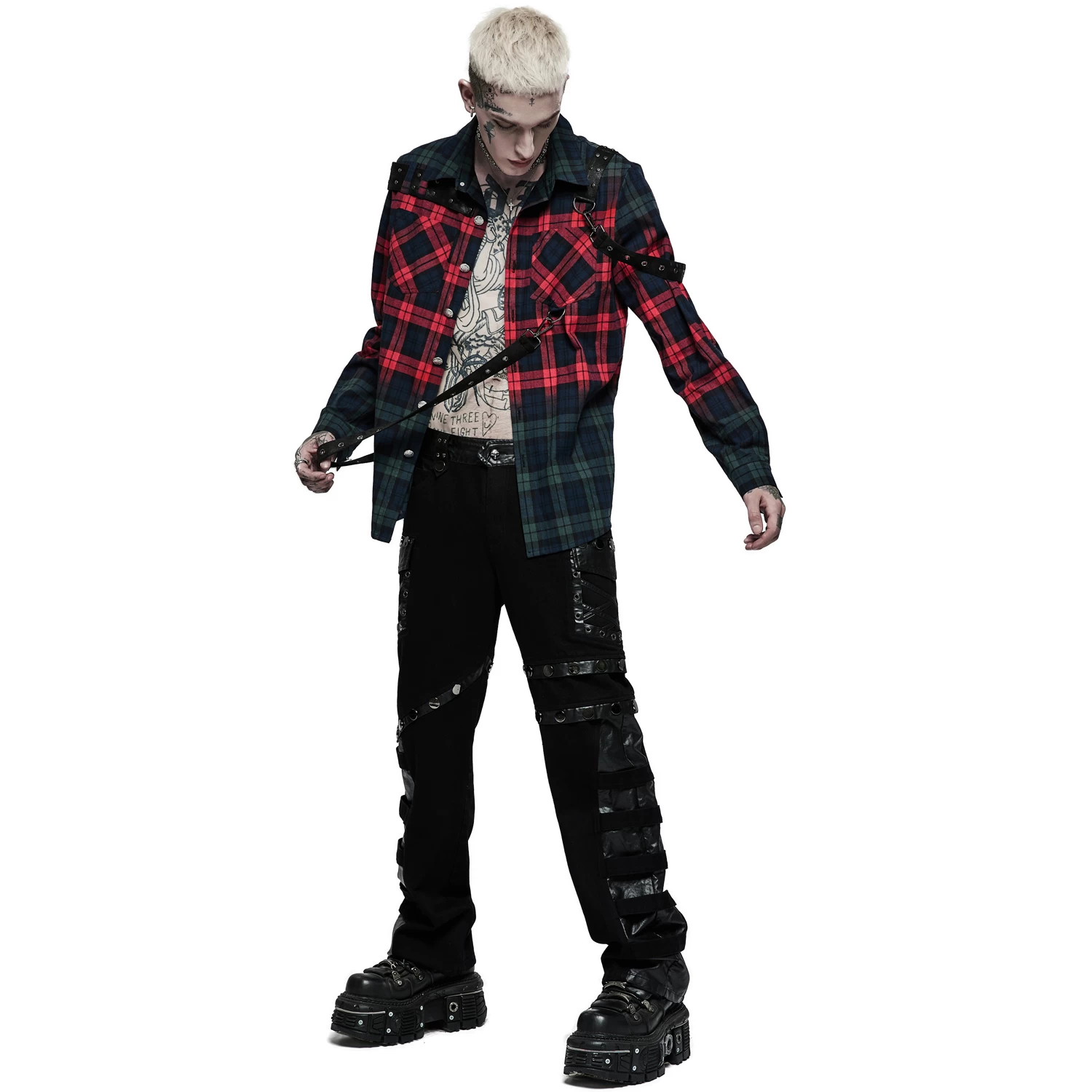 Chemise 'Color Plaid' En Tartan Rouge Et Vert 7 Chemise 'Color Plaid' En Tartan Rouge Et Vert – Image 5