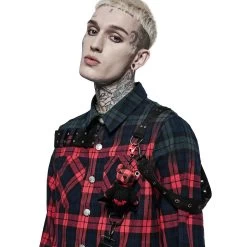 Chemise 'Color Plaid' En Tartan Rouge Et Vert 27 Chemise 'Color Plaid' En Tartan Rouge Et Vert -Magasin De Mode chemise color plaid en tartan rouge et vert 7