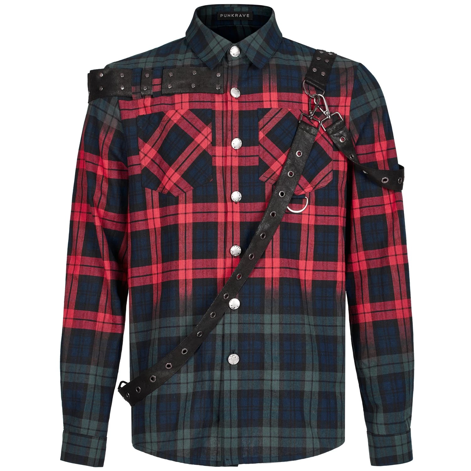 Chemise 'Color Plaid' En Tartan Rouge Et Vert 11 Chemise 'Color Plaid' En Tartan Rouge Et Vert – Image 9