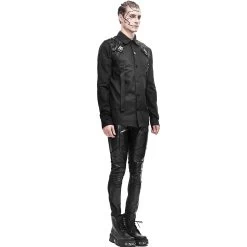 Chemise 'Cyberpunk' Noire 32 Chemise 'Cyberpunk' Noire -Magasin De Mode chemise cyberpunk noire 10