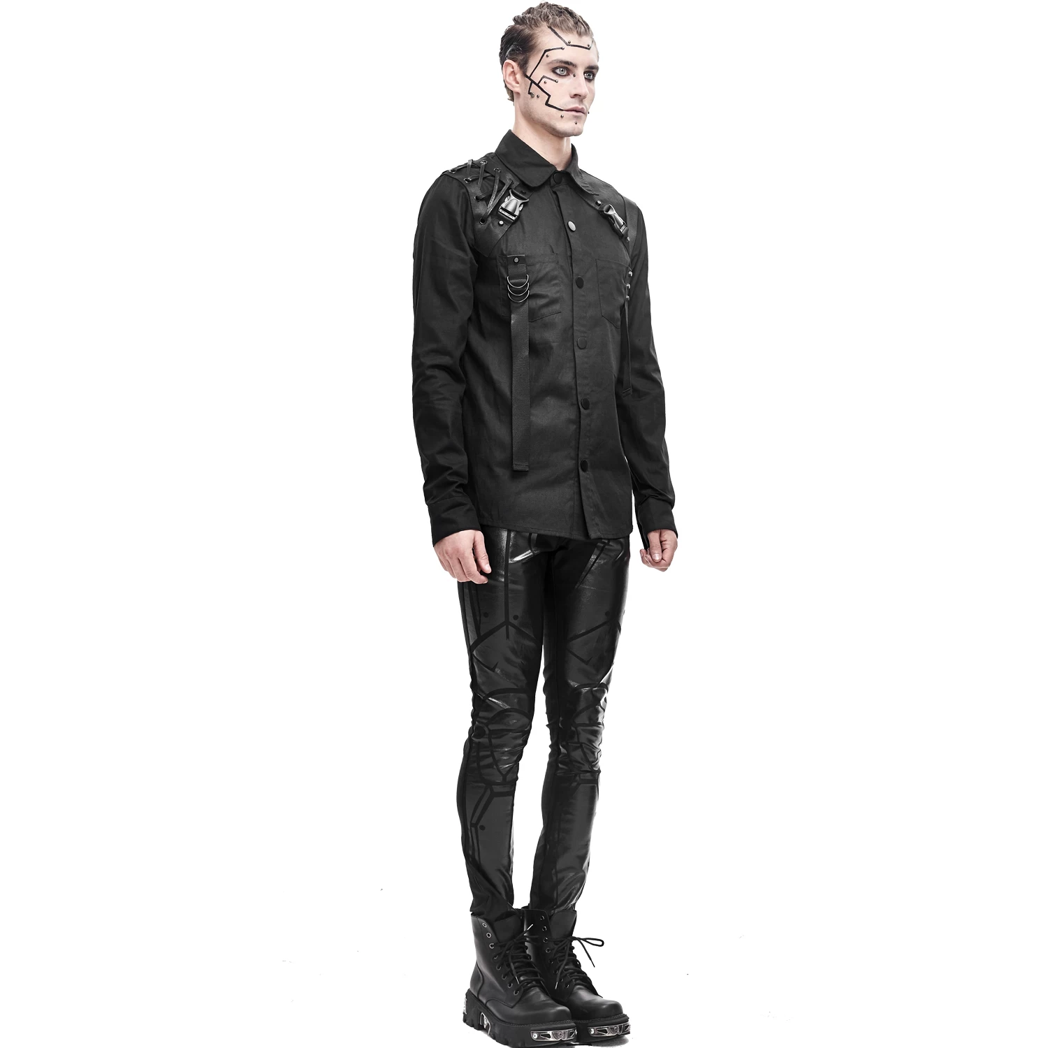 Chemise 'Cyberpunk' Noire 13 Chemise 'Cyberpunk' Noire – Image 11
