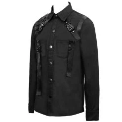 Chemise 'Cyberpunk' Noire 35 Chemise 'Cyberpunk' Noire -Magasin De Mode chemise cyberpunk noire 13