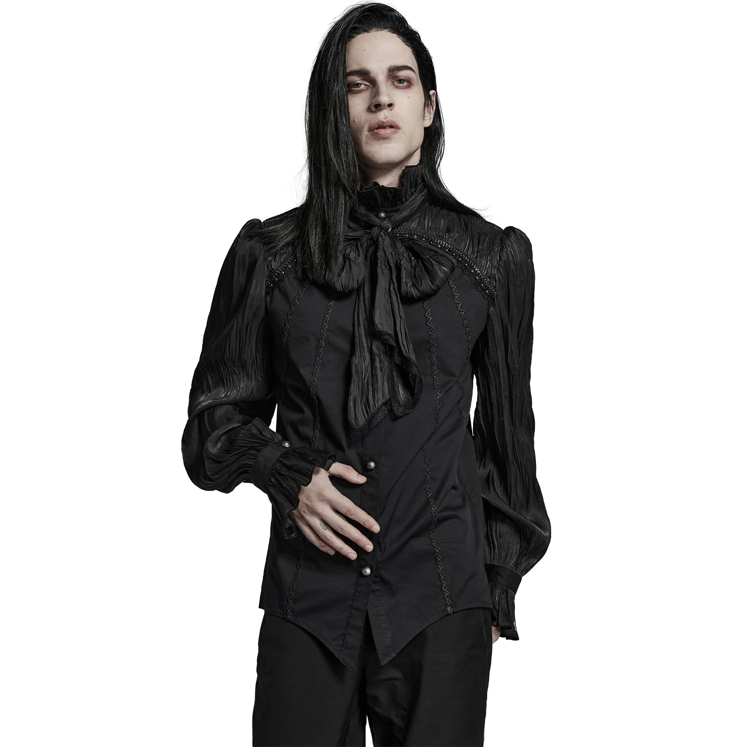 Chemise 'Goth Cage' Noire 4 Chemise 'Goth Cage' Noire – Image 2