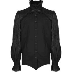 Chemise 'Goth Cage' Noire 30 Chemise 'Goth Cage' Noire -Magasin De Mode chemise goth cage noire 10