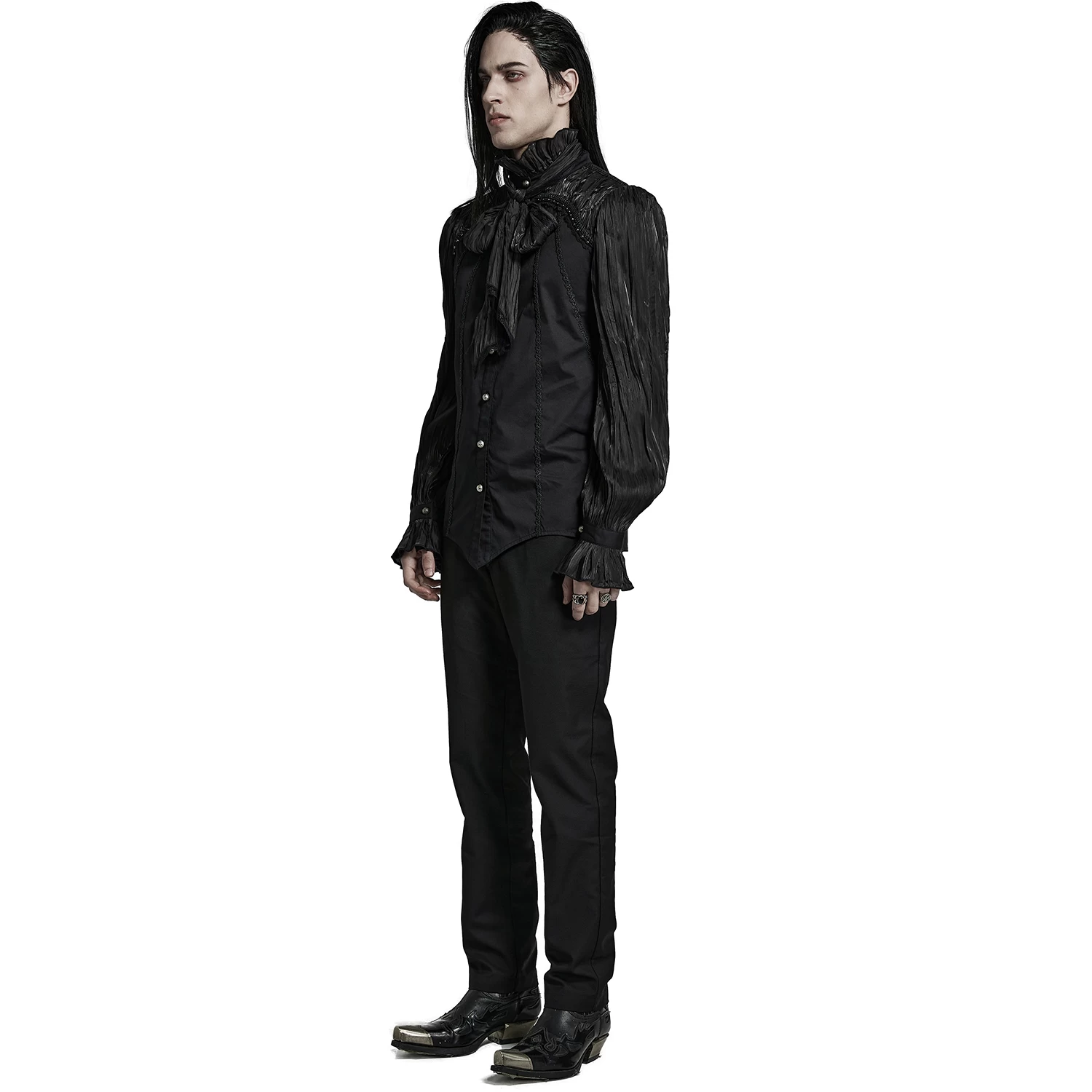 Chemise 'Goth Cage' Noire 10 Chemise 'Goth Cage' Noire – Image 8