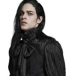 Chemise 'Goth Cage' Noire 29 Chemise 'Goth Cage' Noire -Magasin De Mode chemise goth cage noire 9