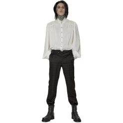 Chemise 'Gothic Dragon' Blanche -Magasin De Mode chemise gothic dragon blanche 3