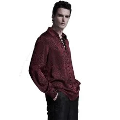 Chemise 'Nephilim' Rouge -Magasin De Mode chemise nephilim rouge 3