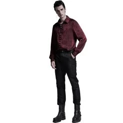 Chemise 'Nephilim' Rouge -Magasin De Mode chemise nephilim rouge 5
