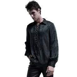 Chemise 'Nephilim' Verte -Magasin De Mode chemise nephilim verte 5