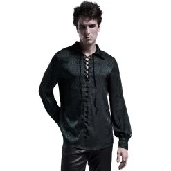 Chemise 'Nephilim' Verte -Magasin De Mode chemise nephilim verte 6