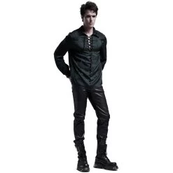 Chemise 'Nephilim' Verte -Magasin De Mode chemise nephilim verte 7
