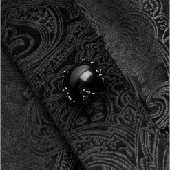 Chemise 'Nocturn' En Brocard Noire 19 Chemise 'Nocturn' En Brocard Noire -Magasin De Mode chemise nocturn en brocard noire 7