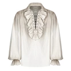 Chemise 'Orthodox Goth' Blanc Cassé 18 Chemise 'Orthodox Goth' Blanc Cassé -Magasin De Mode chemise orthodox goth blanc casse 5