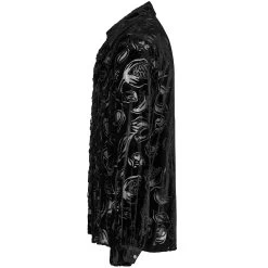 Chemise 'Piranha' En Velours Noir -Magasin De Mode chemise piranha en velours noir 11