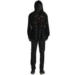 Chemise 'Piranha' En Velours Noir -Magasin De Mode chemise piranha en velours noir 5