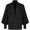 Chemise 'Royal Vampire' Noire -Magasin De Mode chemise royal vampire noire