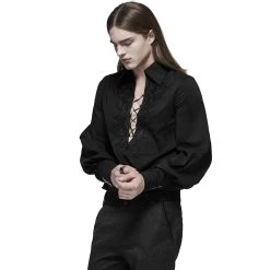 Chemise 'Royal Vampire' Noire -Magasin De Mode chemise royal vampire noire 3