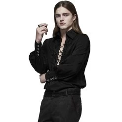Chemise 'Royal Vampire' Noire -Magasin De Mode chemise royal vampire noire 4
