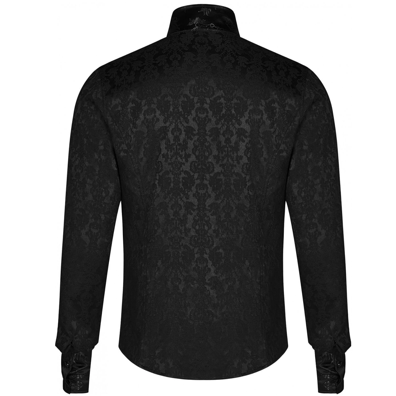 Chemise 'Sinamore' En Brocard Noire 9 Chemise 'Sinamore' En Brocard Noire – Image 7