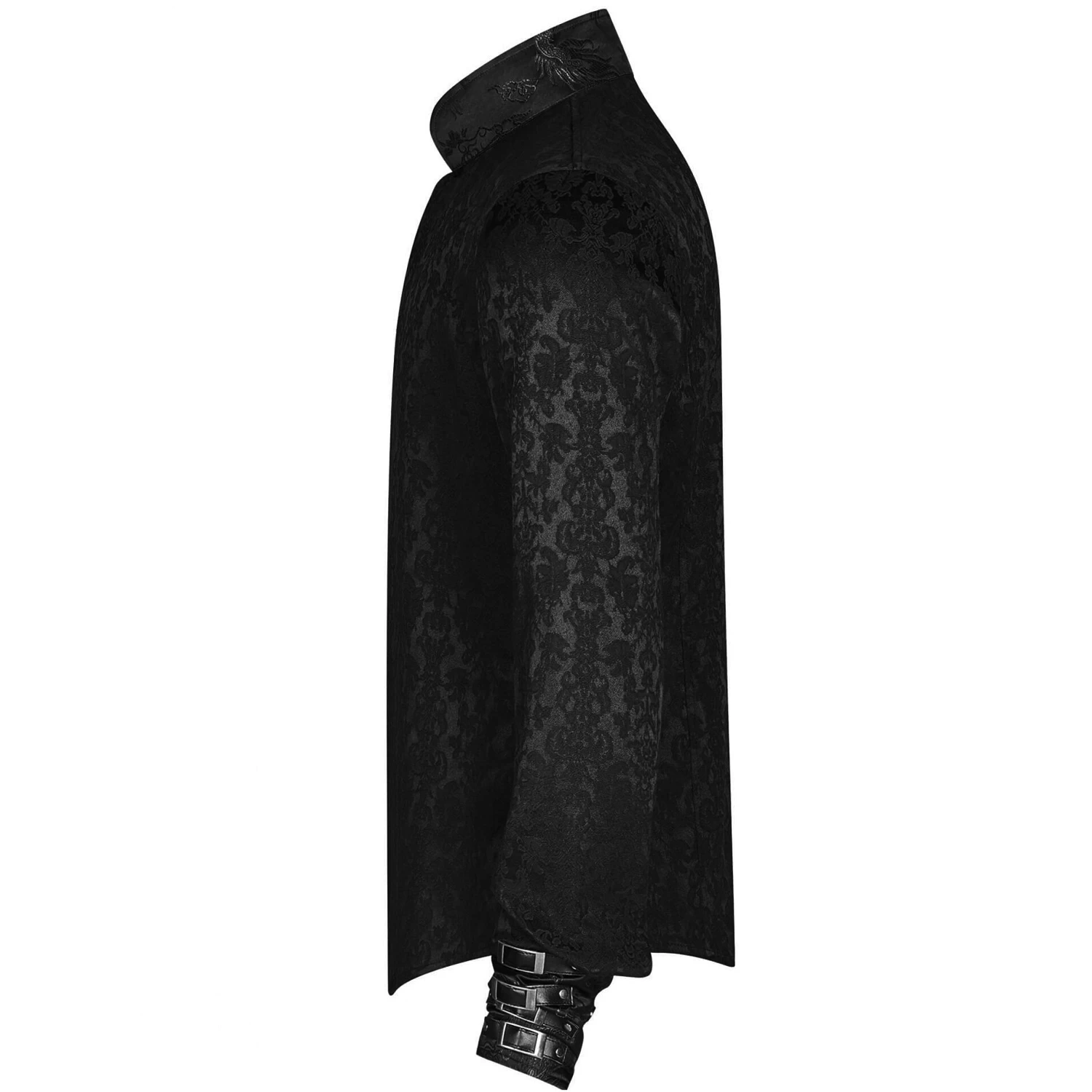 Chemise 'Sinamore' En Brocard Noire 10 Chemise 'Sinamore' En Brocard Noire – Image 8