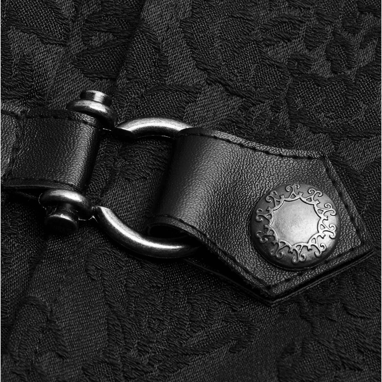 Chemise 'Sinamore' En Brocard Noire 12 Chemise 'Sinamore' En Brocard Noire – Image 10