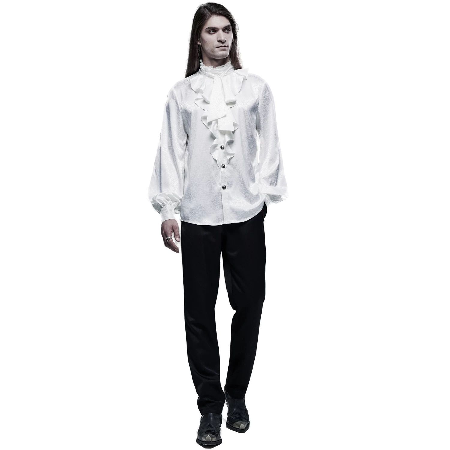 Chemise 'Valerian' En Jacquard Blanche 13 Chemise 'Valerian' En Jacquard Blanche – Image 11