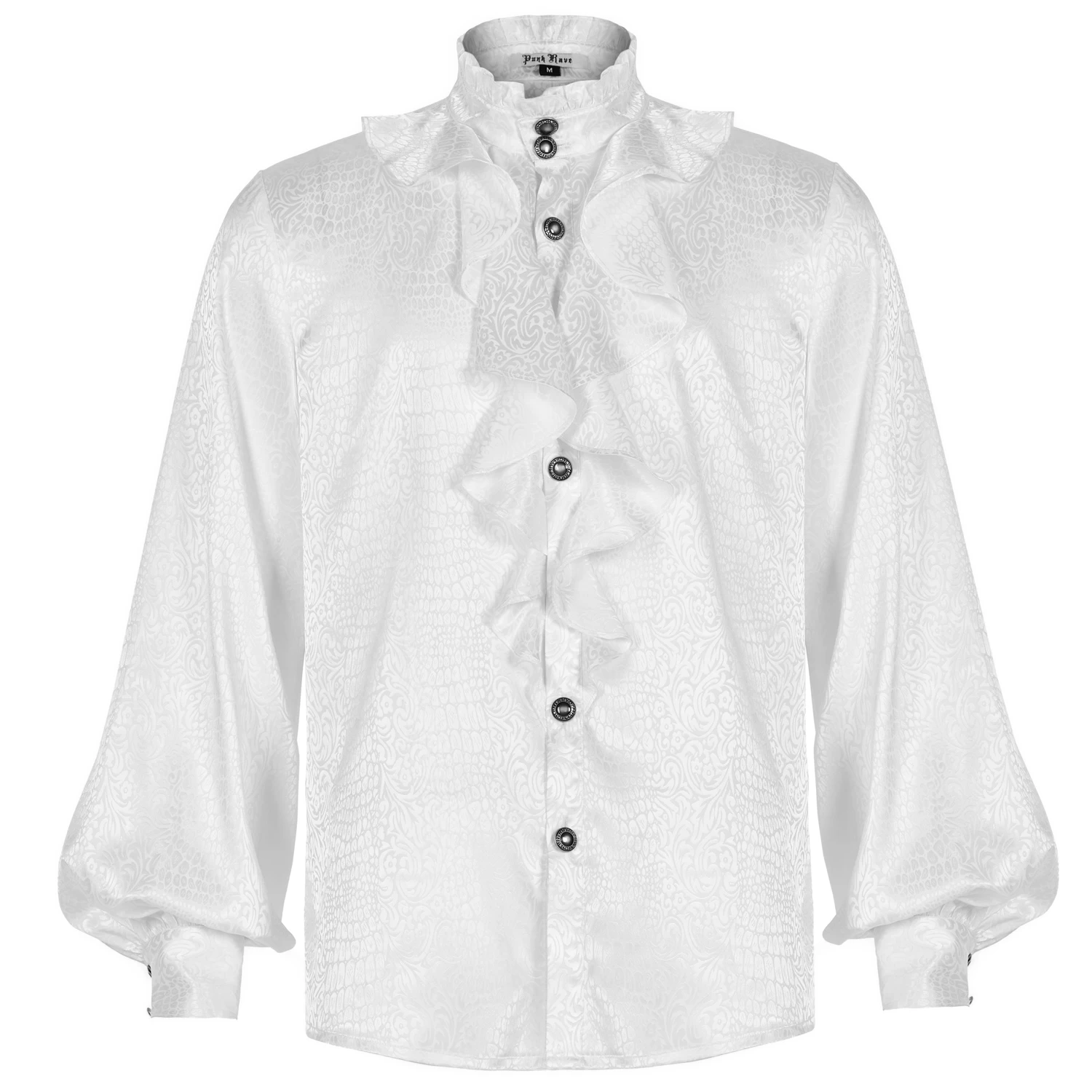 Chemise 'Valerian' En Jacquard Blanche 14 Chemise 'Valerian' En Jacquard Blanche – Image 12