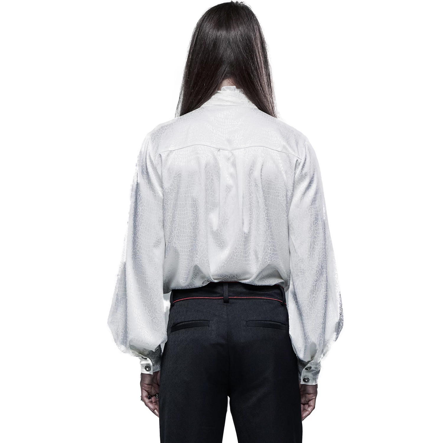 Chemise 'Valerian' En Jacquard Blanche 5 Chemise 'Valerian' En Jacquard Blanche – Image 3