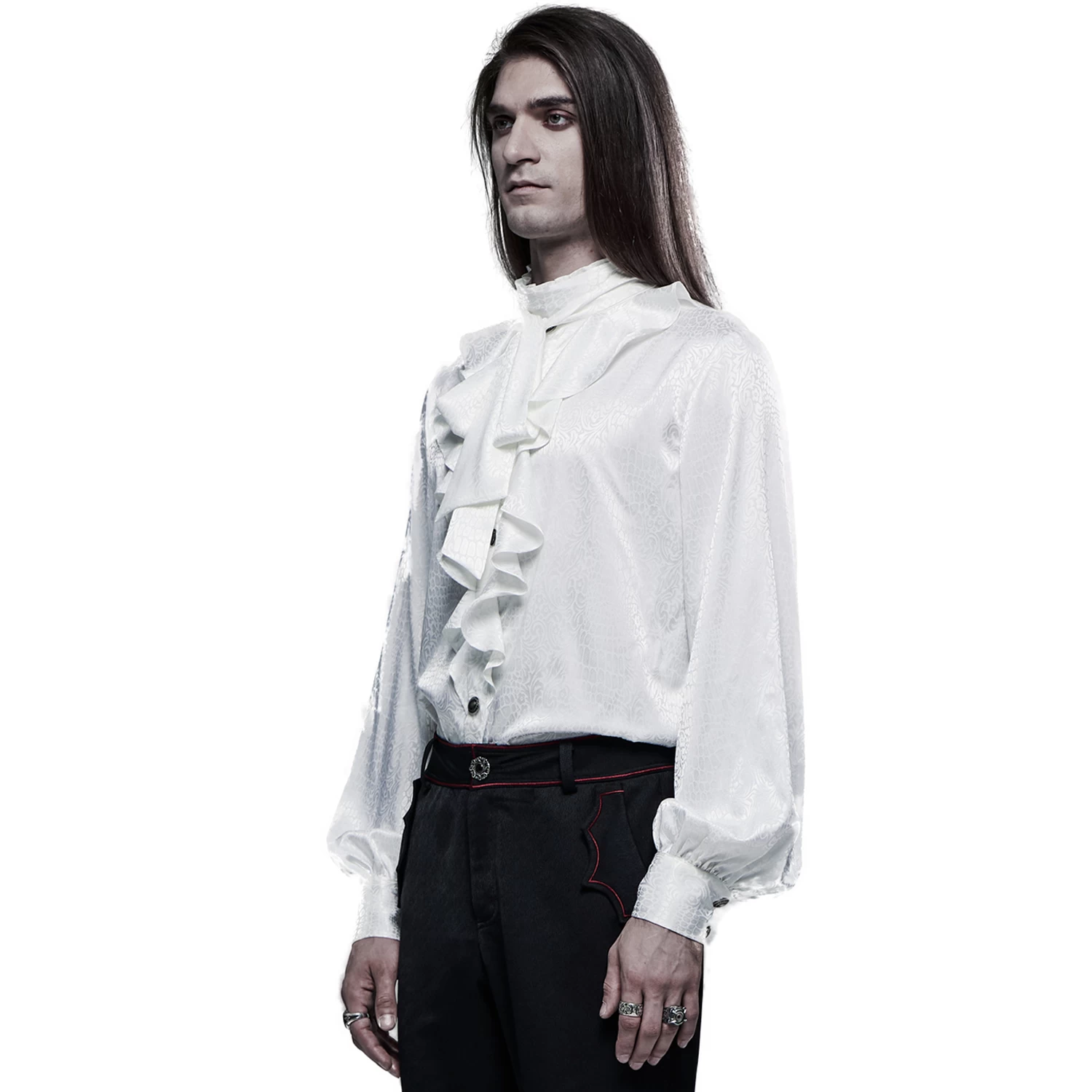 Chemise 'Valerian' En Jacquard Blanche 6 Chemise 'Valerian' En Jacquard Blanche – Image 4